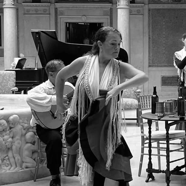 Woman dancing flamenco